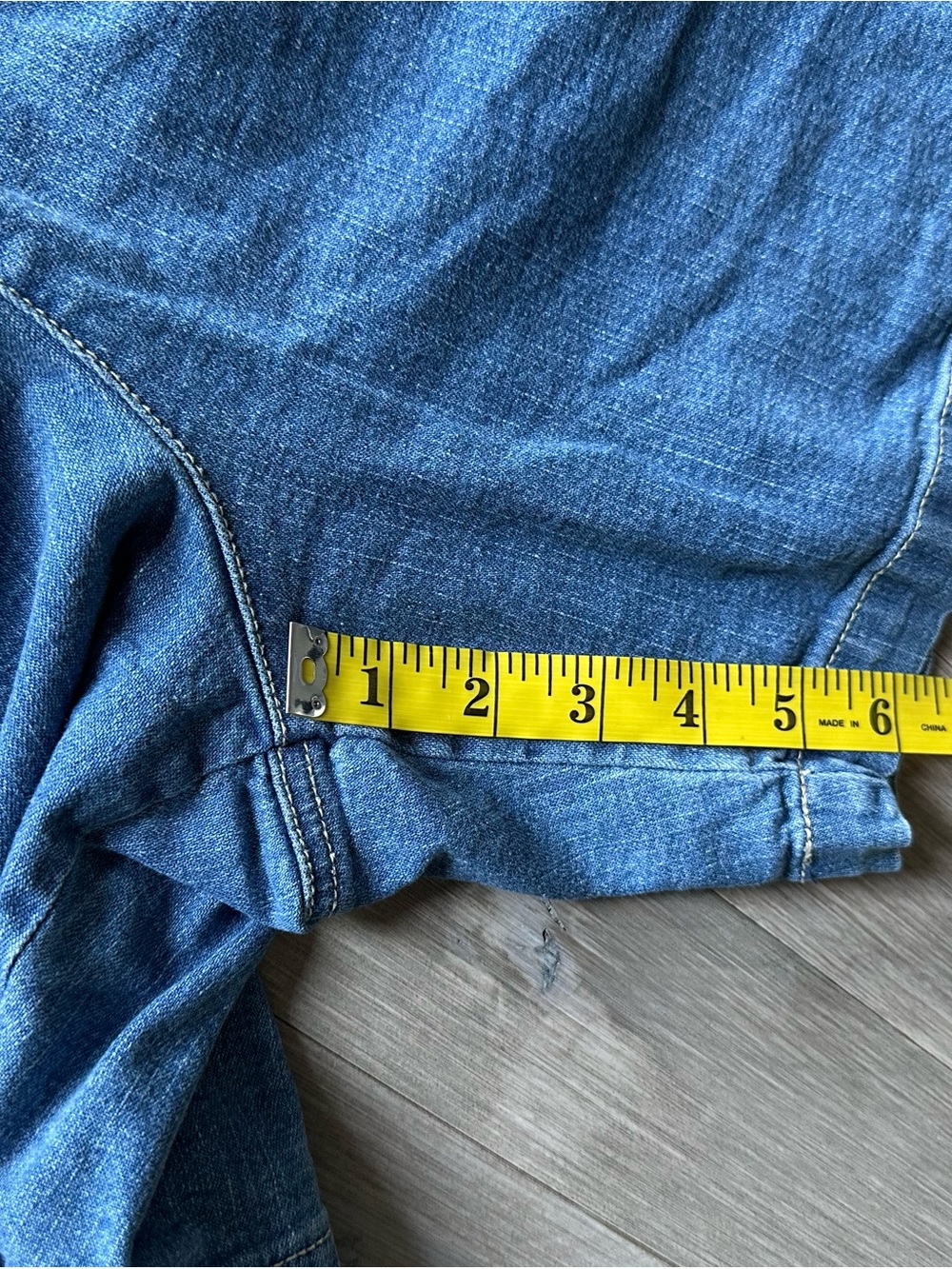 Penmans Vintage Denim Shorts Elastic-Waist Super High Rise 6 inches Size XL - Picture 6 of 6